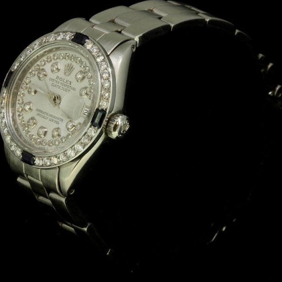 Rolex Ladies Datejust Date Oyster Steel Diamond Dial Bezel Sapphire Watch main image 4